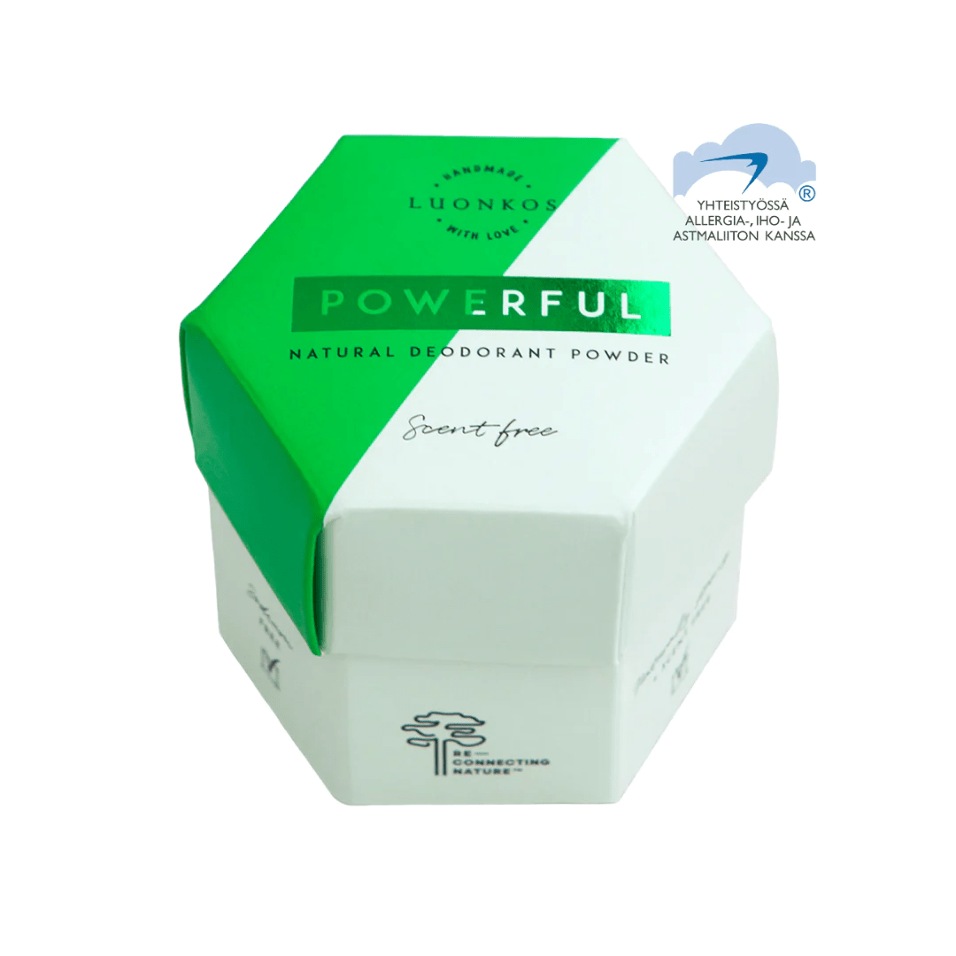 Luonkos Powerful Jauhedeodorantti, tuoksuton 50 g
