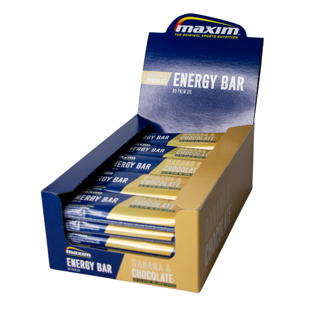 Maxim Energy Bar Banana & Chocolate - Energiapatukka Banaani ja Suklaa 25 kpl x 55 g TUKKUPAKKAUS