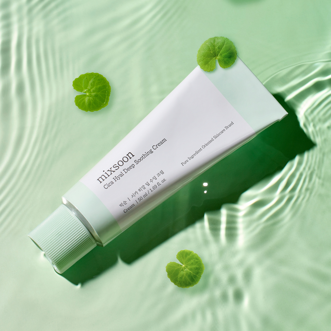 Mixsoon Cica Hyal Deep Soothing Cream -kasvovoide sopii erityisesti herkälle ja ärtyneelle iholle