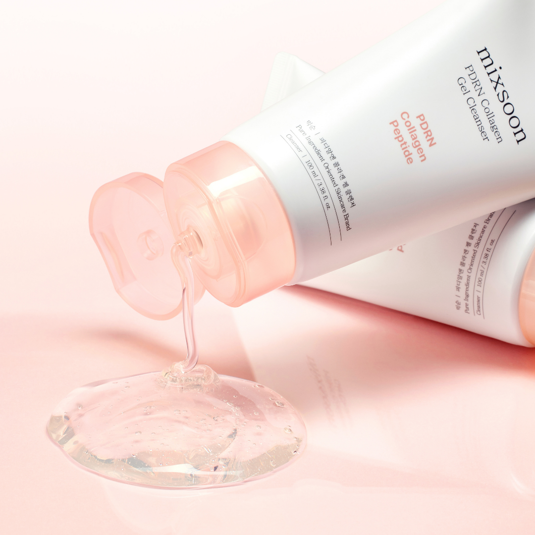 Mixsoon PDRN Collagen Gel Cleanser -puhdistusgeeli kosteuttaa ja elvyttää ihoa, sekä vahvistaa ihon suojamuuria.