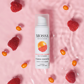 Mossa Vitamin Cocktail Energising Serum - kasvoseerumi auttaa palauttamaan ihon luonnollisen kosteustasapainon sekä virkistämään väsyneen ja samean näköistä ihoa.
