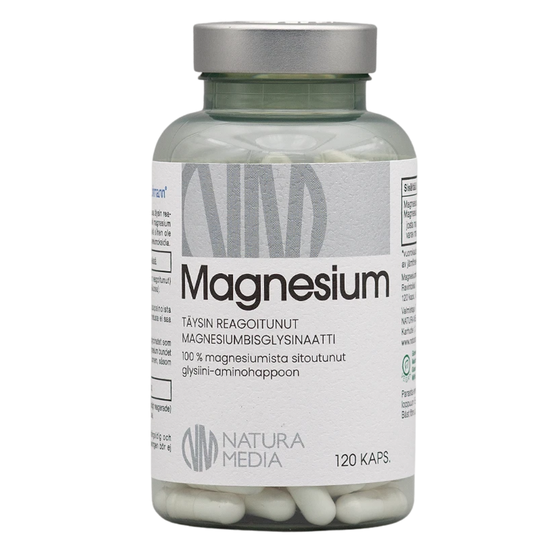 Natura Media Magnesium Bisglysinaatti 120 kaps.