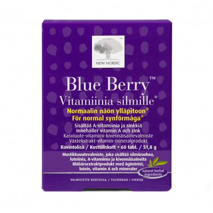 New Nordic Blue Berry - Vitamiinia silmille 60 tabl.