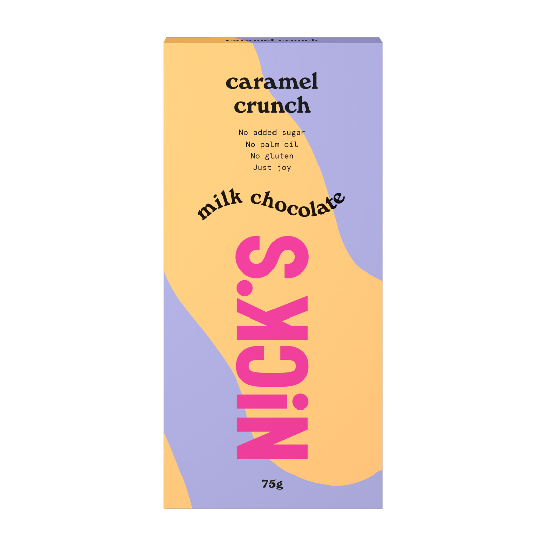 Nick's Milk Chocolate Caramel Crunch - Maitosuklaa 75 g