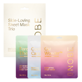 NOBE Skin-Loving Sheet Mask Trio, kasvonaamiosetti, lahjapakkaus, sinunapteekki.fi