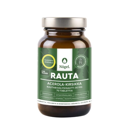 Nogel Rauta Acerola-kirsikka - Rautabisglysinaatti 30 mg 70 tabl.