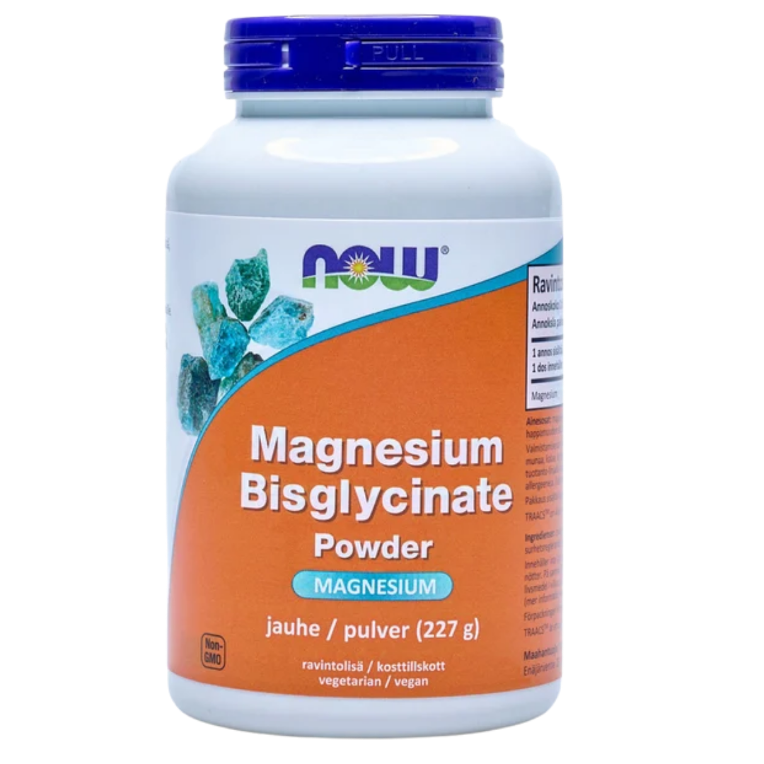 Now Foods Magnesium Bisglycinate - Magnesiumjauhe 227 g