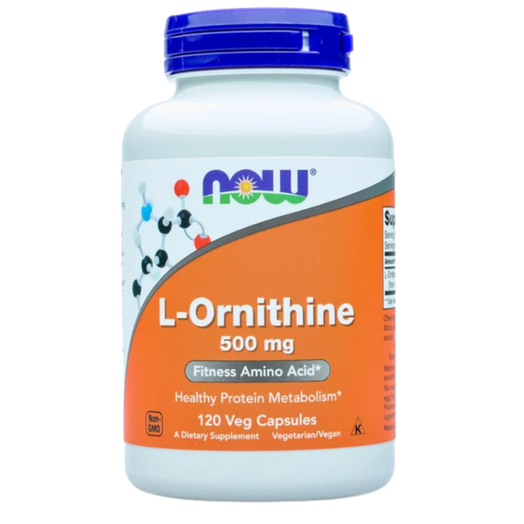 Now Foods L-Ornithine 500 mg 120 kaps.