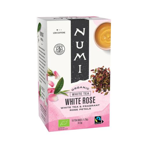 Numi White Rose - Valkoinen Tee Ruusu 18 Teepussia