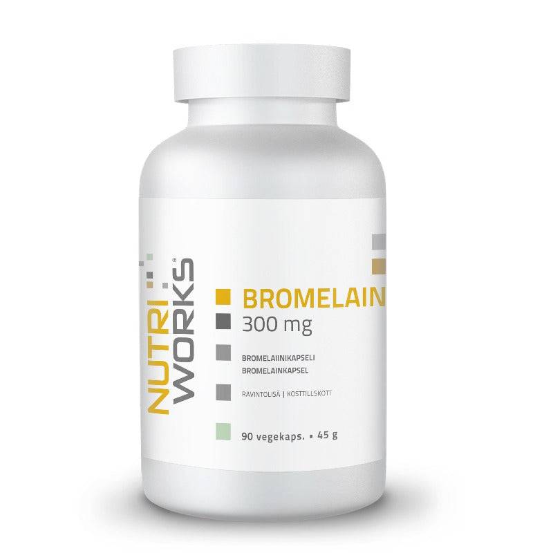 Nutri Works Bromelain 300 mg - Bromelaiinikapseli 90 kaps.