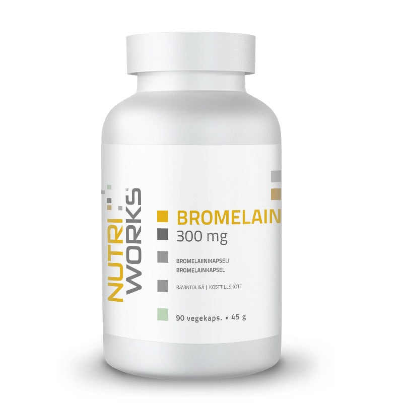 Nutri Works Bromelain 300 mg - Bromelaiinikapseli 90 kaps.