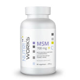 Nutri Works MSM 700 mg + C 90 kaps.