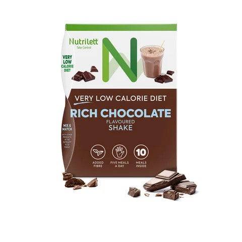 Nutrilett VLCD Rich Chocolate Shake - Suklaanmakuinen pirtelö 10 annospussia - Sinunapteekki.fi