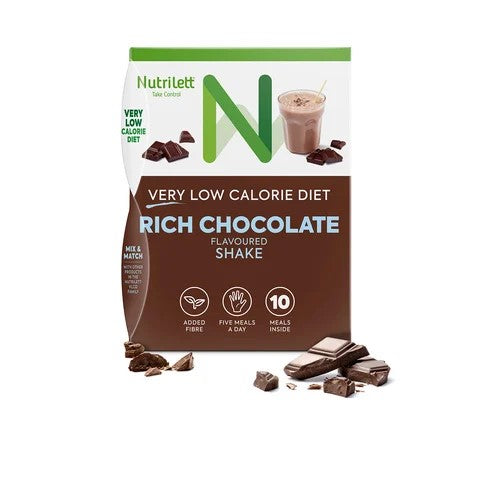 Nutrilett VLCD Rich Chocolate Shake - Suklaanmakuinen pirtelö 10 annospussia