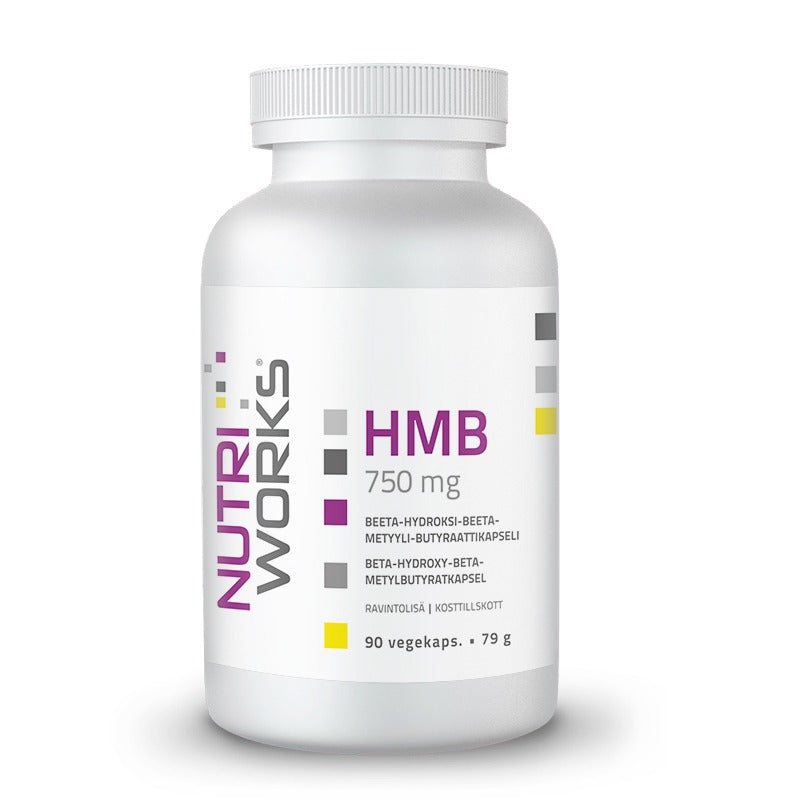 Nutri Works HMB 750 mg - Beeta-hydroksi - beeta - metyyliburaattikapseli 90 kaps.