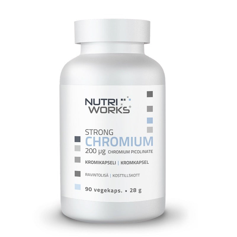 Nutri Works Strong Chromium 200 µg - Kromikapseli 90 kaps.