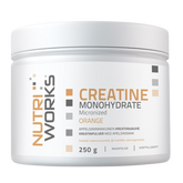 Nutri Works Creatine Monohydrate Orange - Kreatiinijauhe Appelsiini 250 g