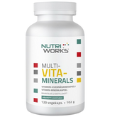 Nutri Works Multivita-Minerals - Monivitamiini-kivennäisainekapseli 120 vegekaps.