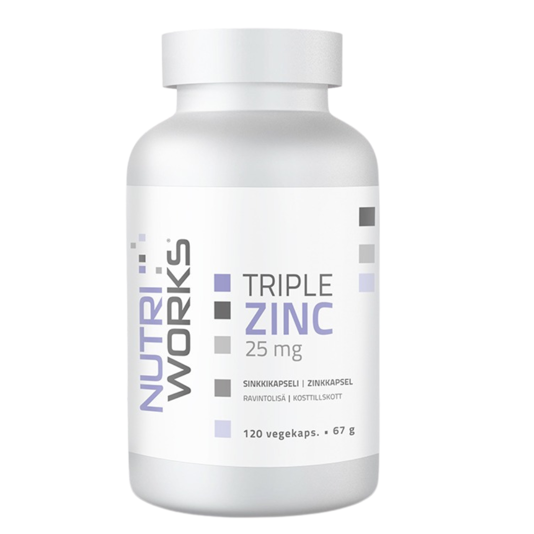 Nutri Works Triple Zinc - Sinkki 120 kaps.