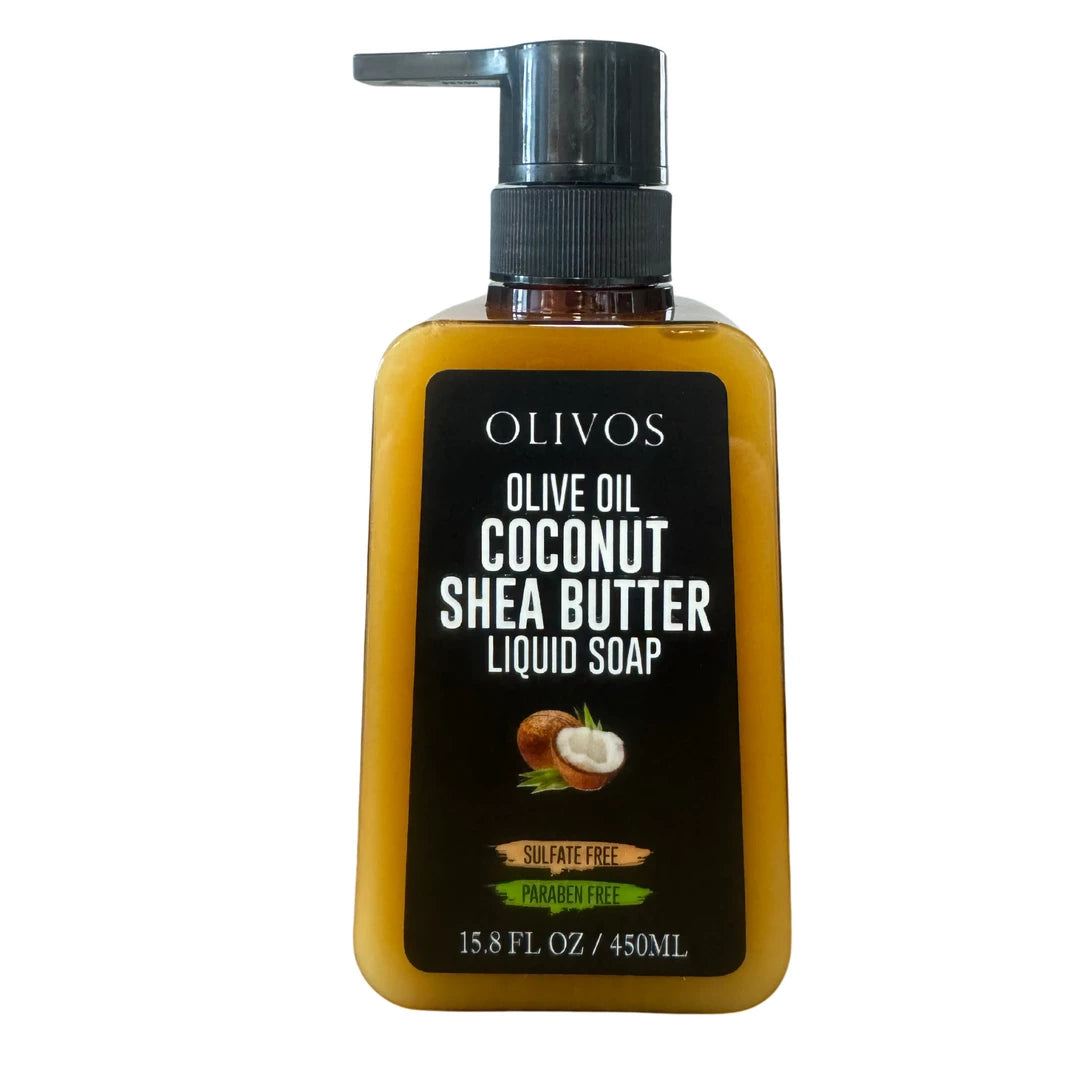 Olivos Olive Oil Coconut Shea Butter Liquid Soap - Nestemäinen Kookos & Sheavoi Oliiviöljysaippua 450 ml