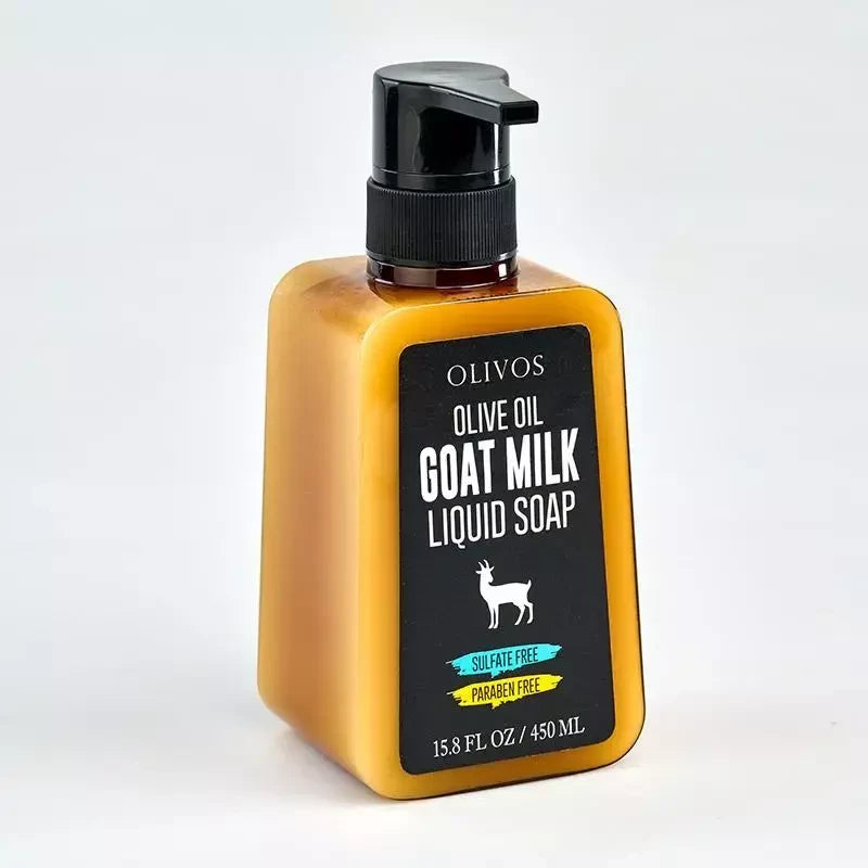 Olivos Olive Oil Goat Milk Liquid Soap - Nestemäinen Vuohenmaito & Oliiviöljy Saippua 450 ml