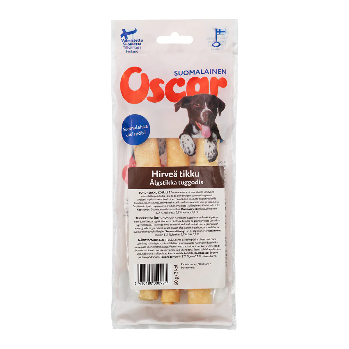 Oscar Hirveä Tikku Puruherkku 60 g