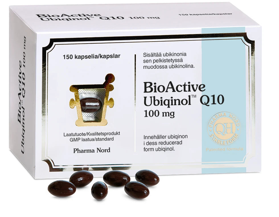 Pharma Nord BioActive Ubiqinol 100 mg Q10 - Ubikinoli 150 kaps.