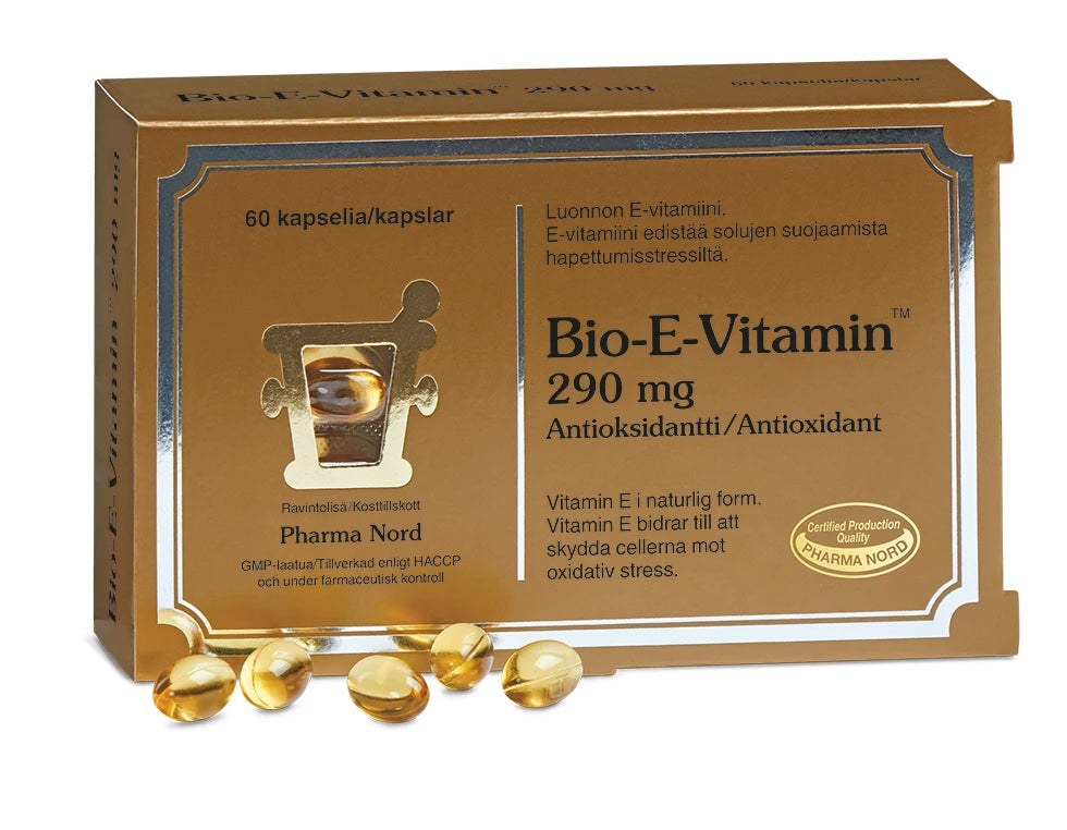 Pharma Nord Bio-E-Vitamin 290 mg - E-vitamiini 60 kaps.