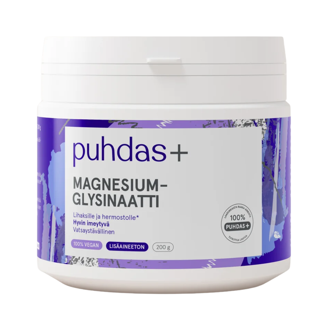 Puhdas+ Magnesiumglysinaatti 200 g