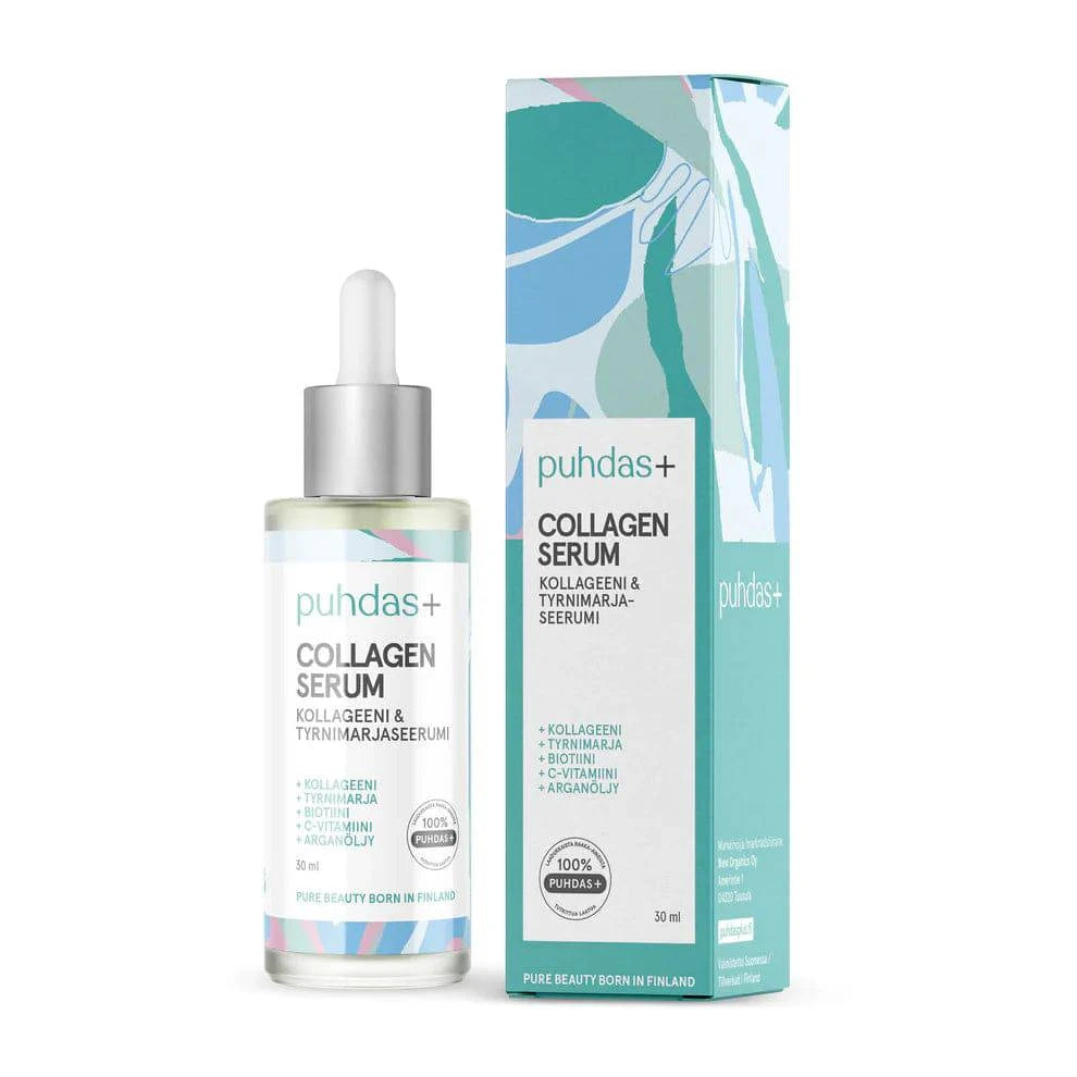 Puhdas+ Collagen Serum - Kollageeni & Tyrnimarjaseerumi 30 ml