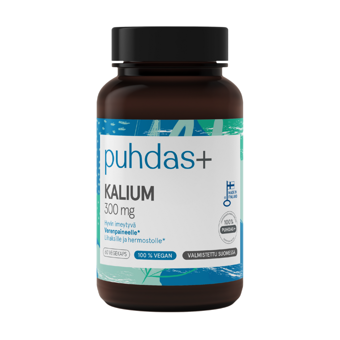 Puhdas+ Kalium 300 mg  60 kaps.