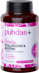 Puhdas+ Beauty - Kollageeni & Biotiini 120 + 30 kaps.