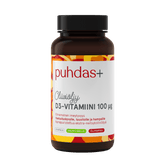 Puhdas+ Oliiviöljy D3-Vitamiini 100 µg 60 kaps. - Päiväys 04/07/2024 - erä - Sinunapteekki.fi