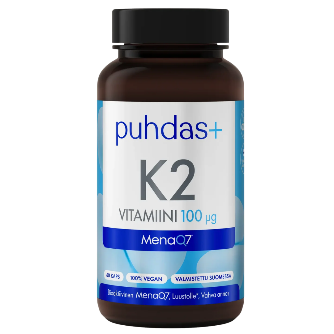 Puhdas+ K2-Vitamiini 100 µg 60 kaps.