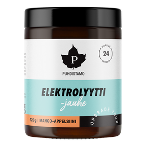 Puhdistamo Elektrolyyttijauhe Mango-Appelsiini 120 g