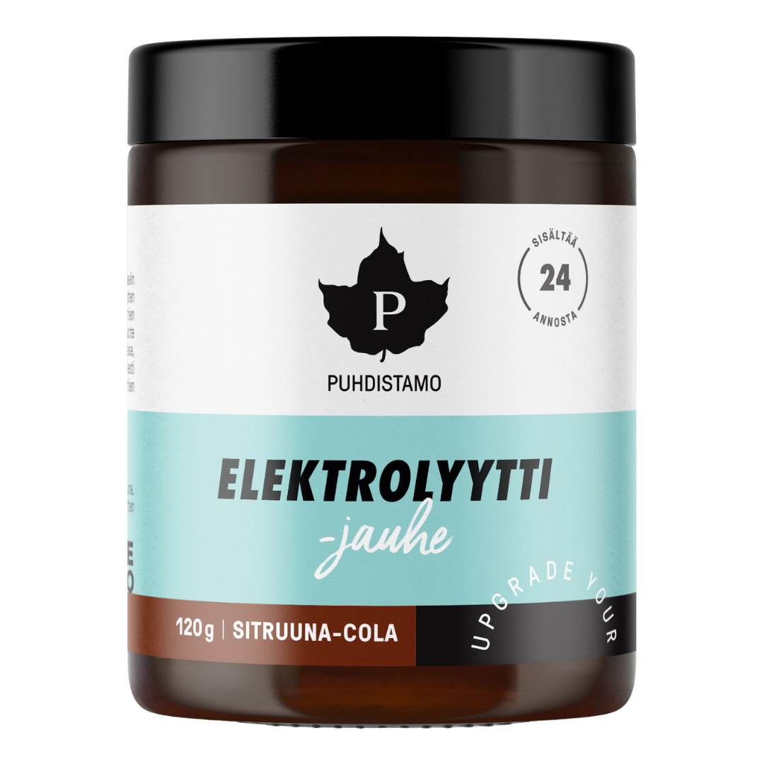 Puhdistamo Athletics Elektrolyyttijauhe Sitruuna-Cola 120 g