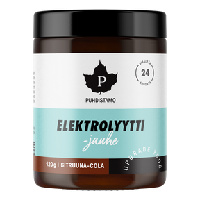 Puhdistamo Athletics Elektrolyyttijauhe Sitruuna-Cola 120 g