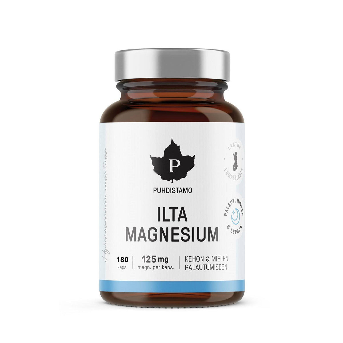 Puhdistamo Ilta Magnesium 125 mg SÄÄSTÖPAKKAUS - 180 kaps.