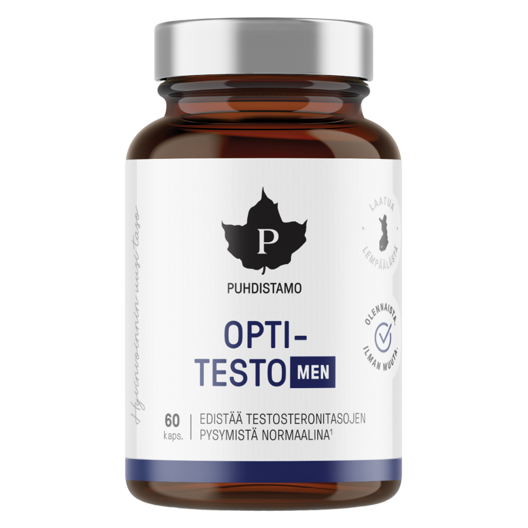 Puhdistamo OptiTesto Men 60 kaps.