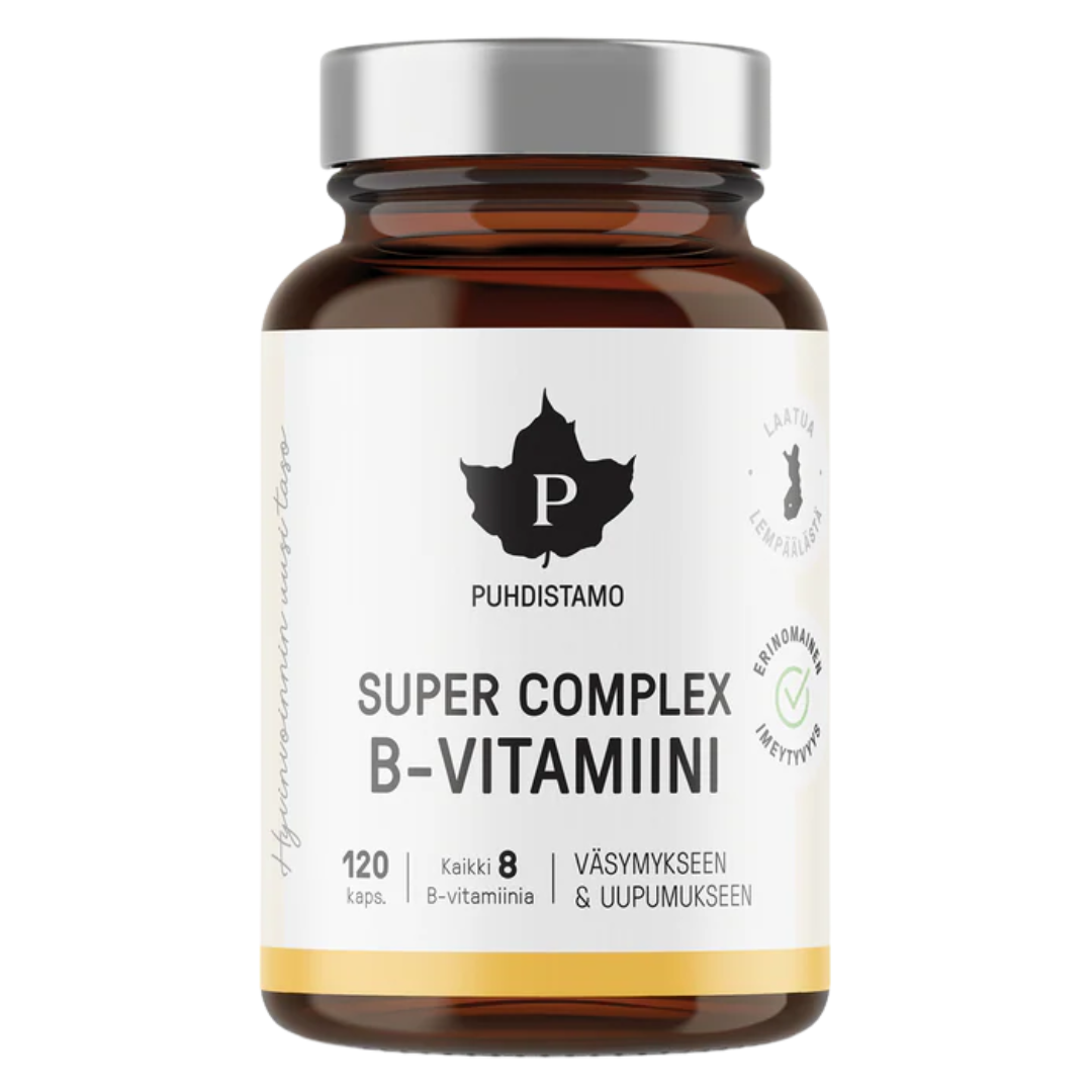 Puhdistamo Super Complex B-vitamiini, 120 kaps., sinunapteekki.fi
