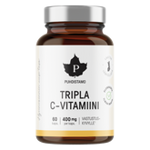 Puhdistamo Tripla C-Vitamiini 400 mg, 60 kaps., vastustuskyky, sinunapteekki.fi