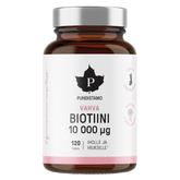 Puhdistamo, vahva biotiini, 10 000 µg, iholle ja hiuksille, 120 kaps.