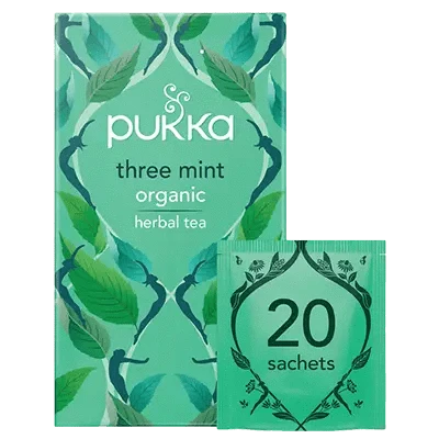 Pukka Three Mint Tea - Kolme Minttua Yrttitee 