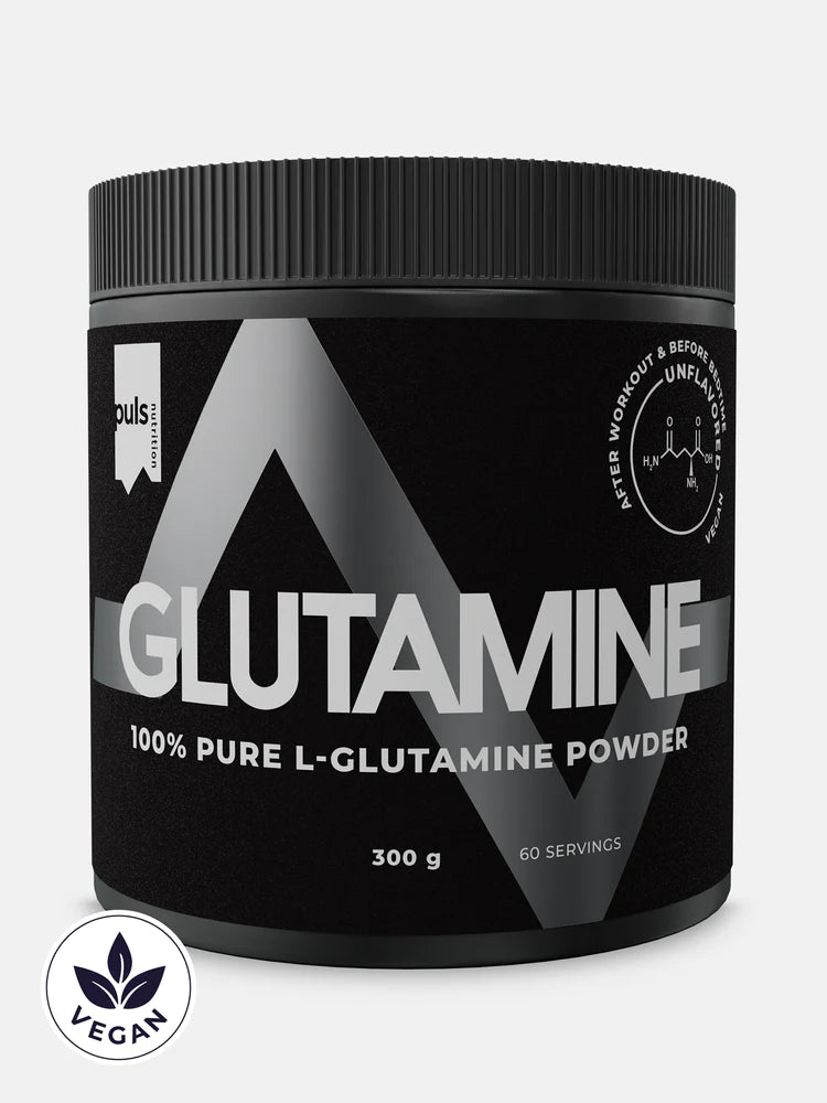 Puls Nutrition Glutamine - L-Glutamiinijauhe maustamaton 300 g - Päiväys 09/2024