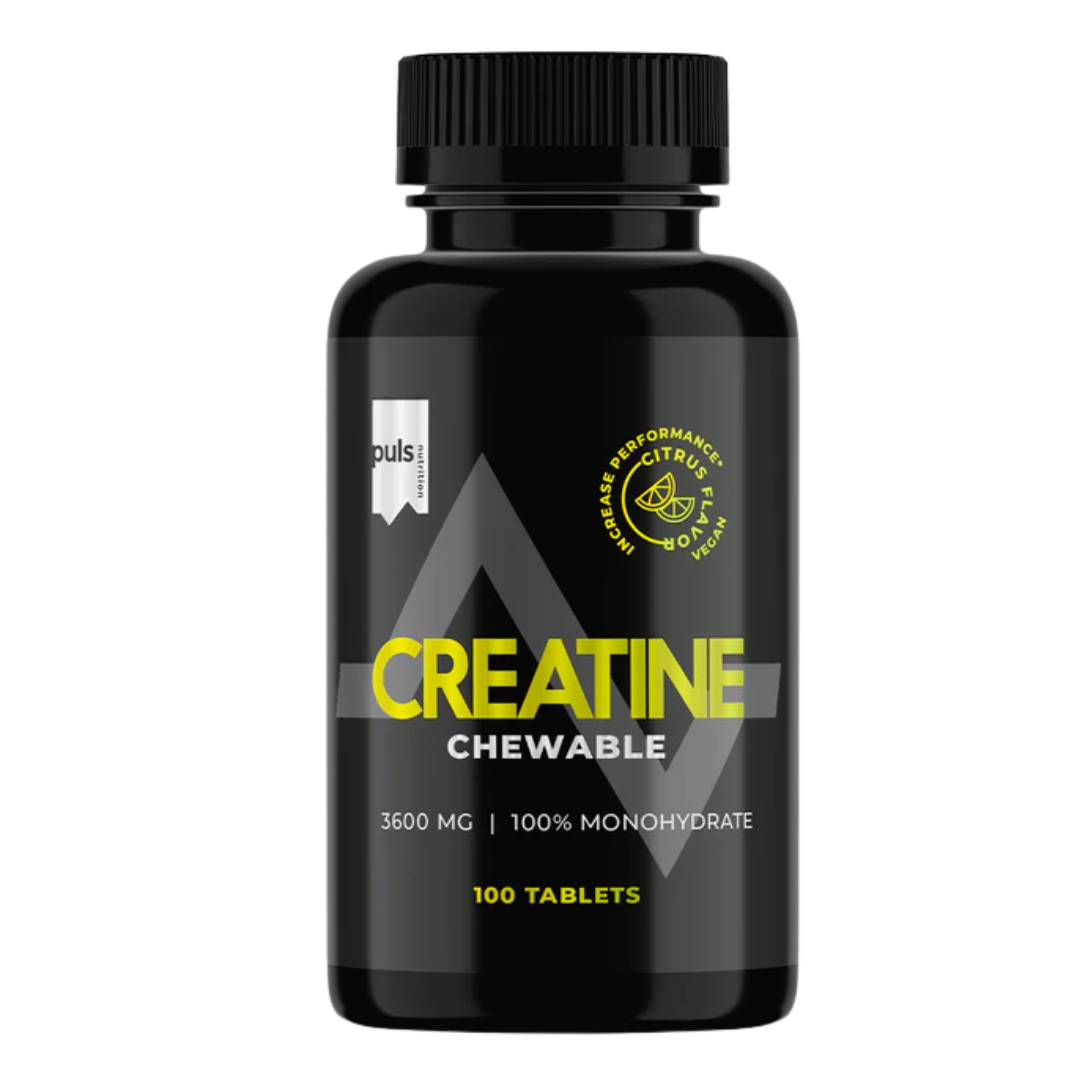 Puls Nutrition Chewable Creatine - Pureskeltava Kreatiinitabletti 100 tabl.