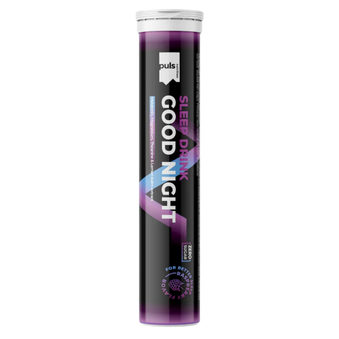 Puls Nutrition Sleep Drink Good Night - 20 Poretablettia Vadelma