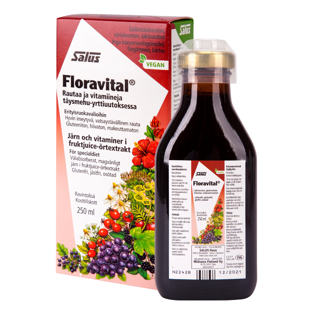 Salus Floravital - Rautaa ja vitamiineja 250 ml