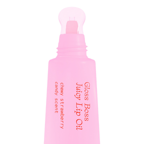 Kosteuttava Scandy Gloss Boss Juicy Lip Oil -huuliöljy, jossa on kevyt vaaleanpunainen sävy
