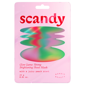 Scandy Glow Game: Strong Brightening Sheet Mask, kirkastava kangasnaamio, 1 kpl, sinunapteekki.fi