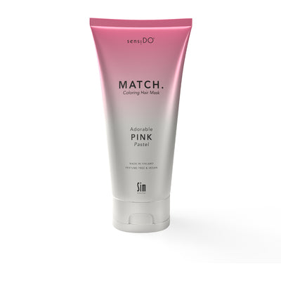 SensiDO Match Coloring Hair Mask Adorable Pink (Pastel) - Sävyttävä Hiusnaamio Vaaleanpunainen 200 ml